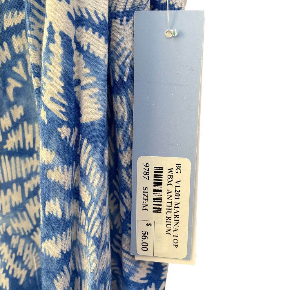 Blue Ginger Marina Lightweight Flowy Sleeveless Asymmetrical Top Tunic Size Med - Picture 4 of 11
